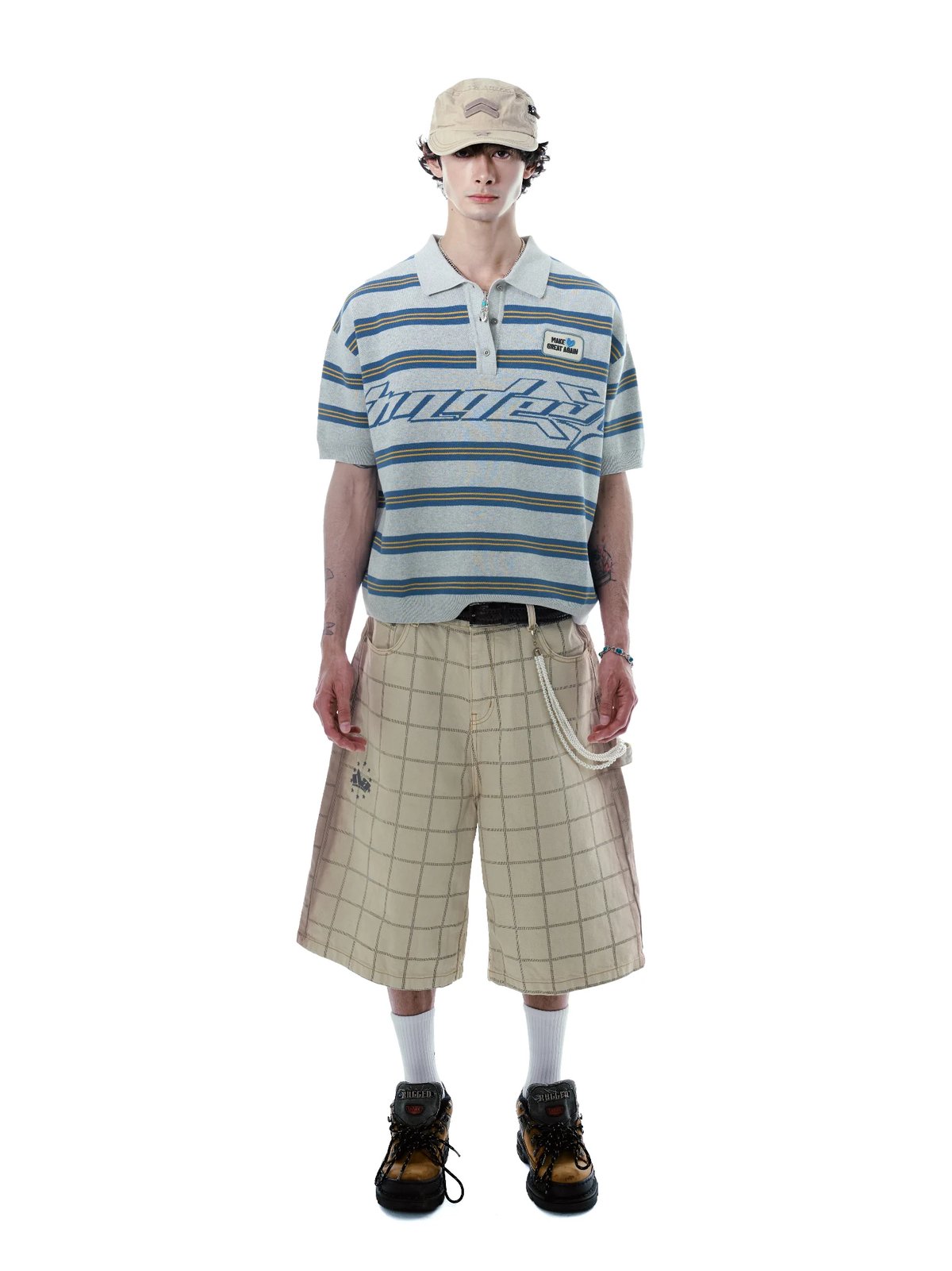 HADES Webby Canvas Shorts - Tan