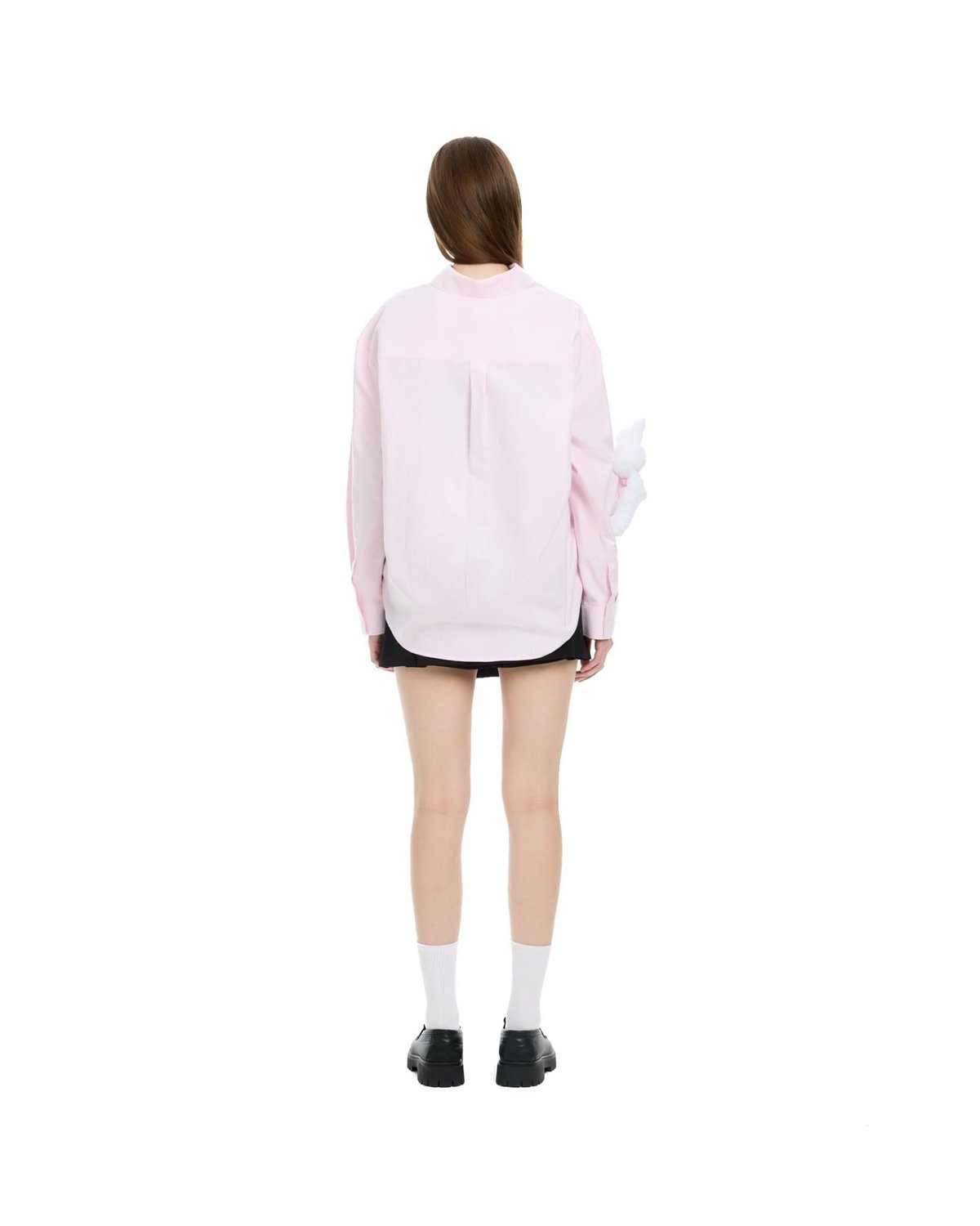 BAD RABBIT Chillin Rabbit Pleated Mini Skirt with Plushie Detail