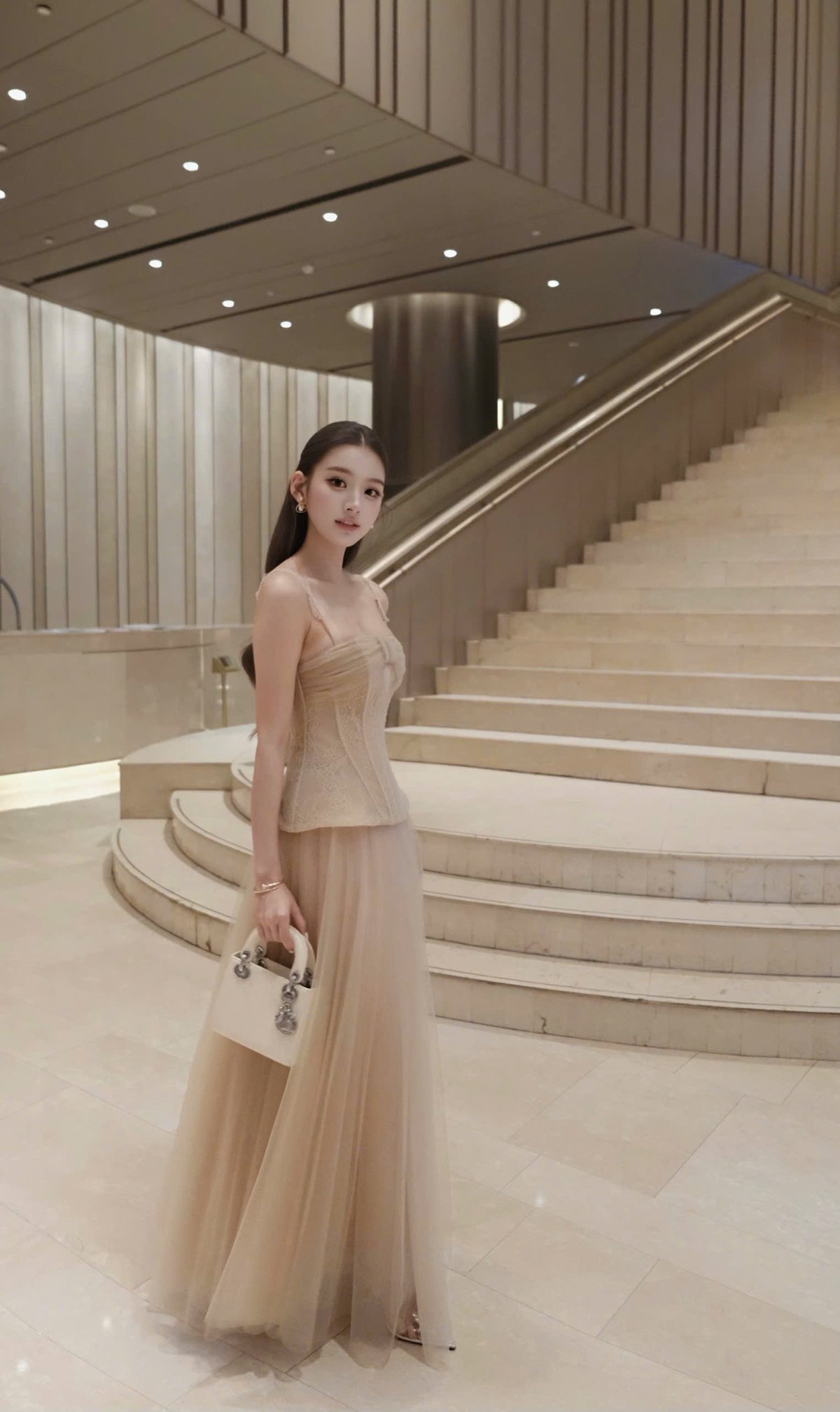CHOU CHOU 蕾絲網紗兩件套裝