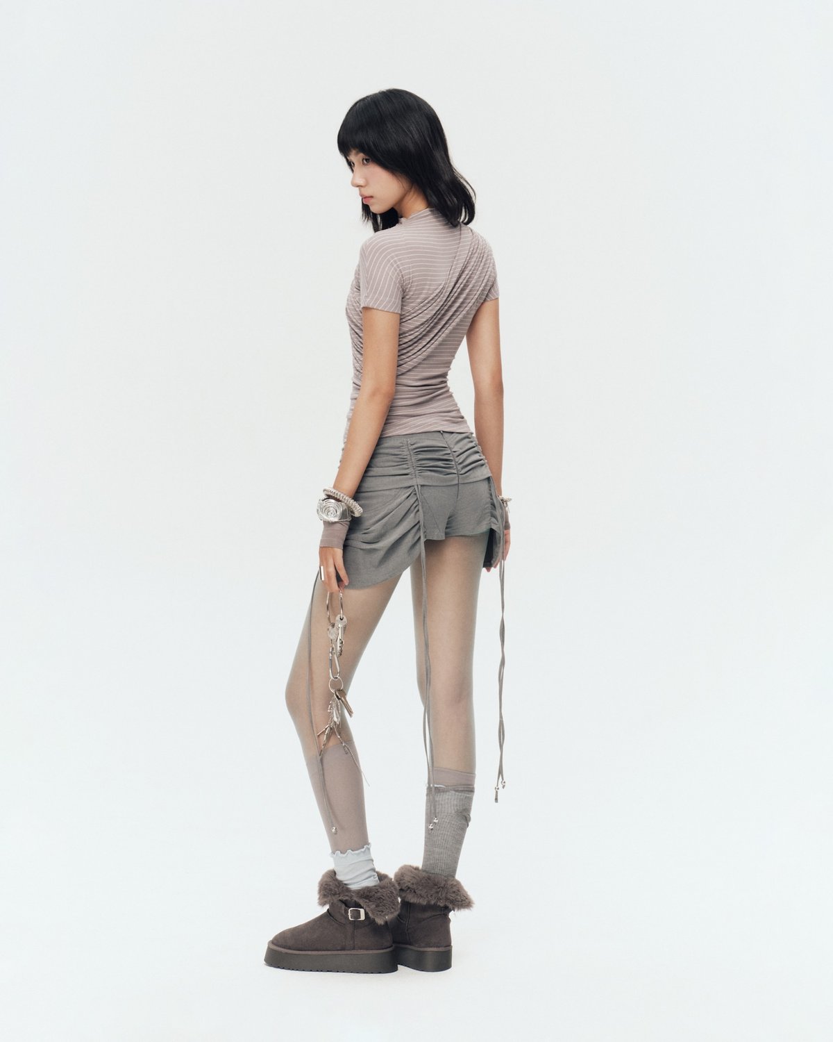Bunnyhill MONTY TOP Grey Stripes