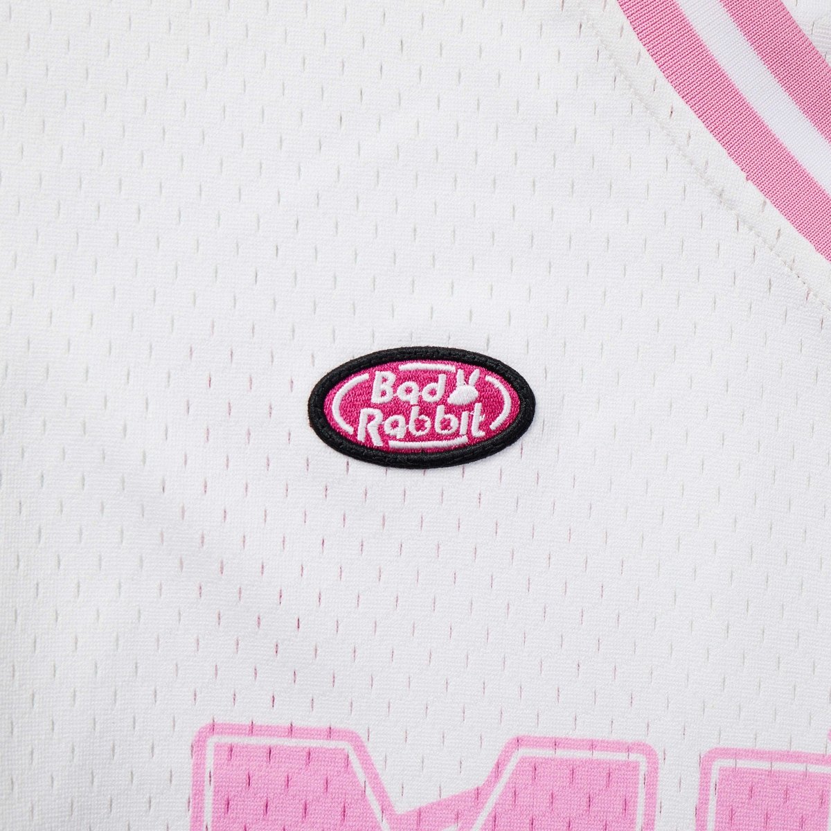 BAD RABBIT Milky Pinky Oversize 運動風 T-Shirt 白色