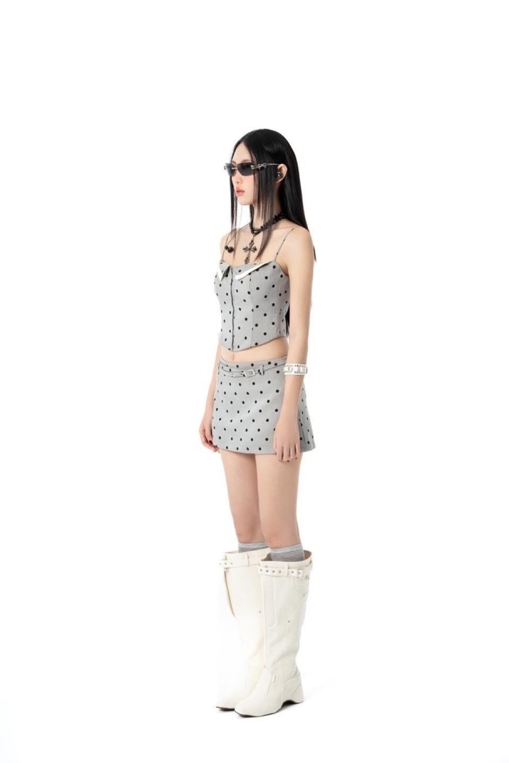 Aria Set Hoodesign Polka Dot Two-Piece Set