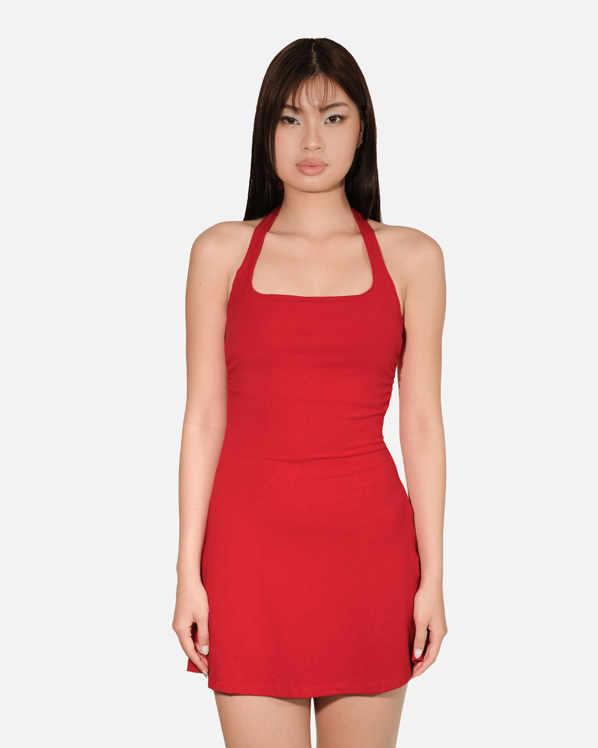 DOTTIE Macie Bow Tie Halter Dress