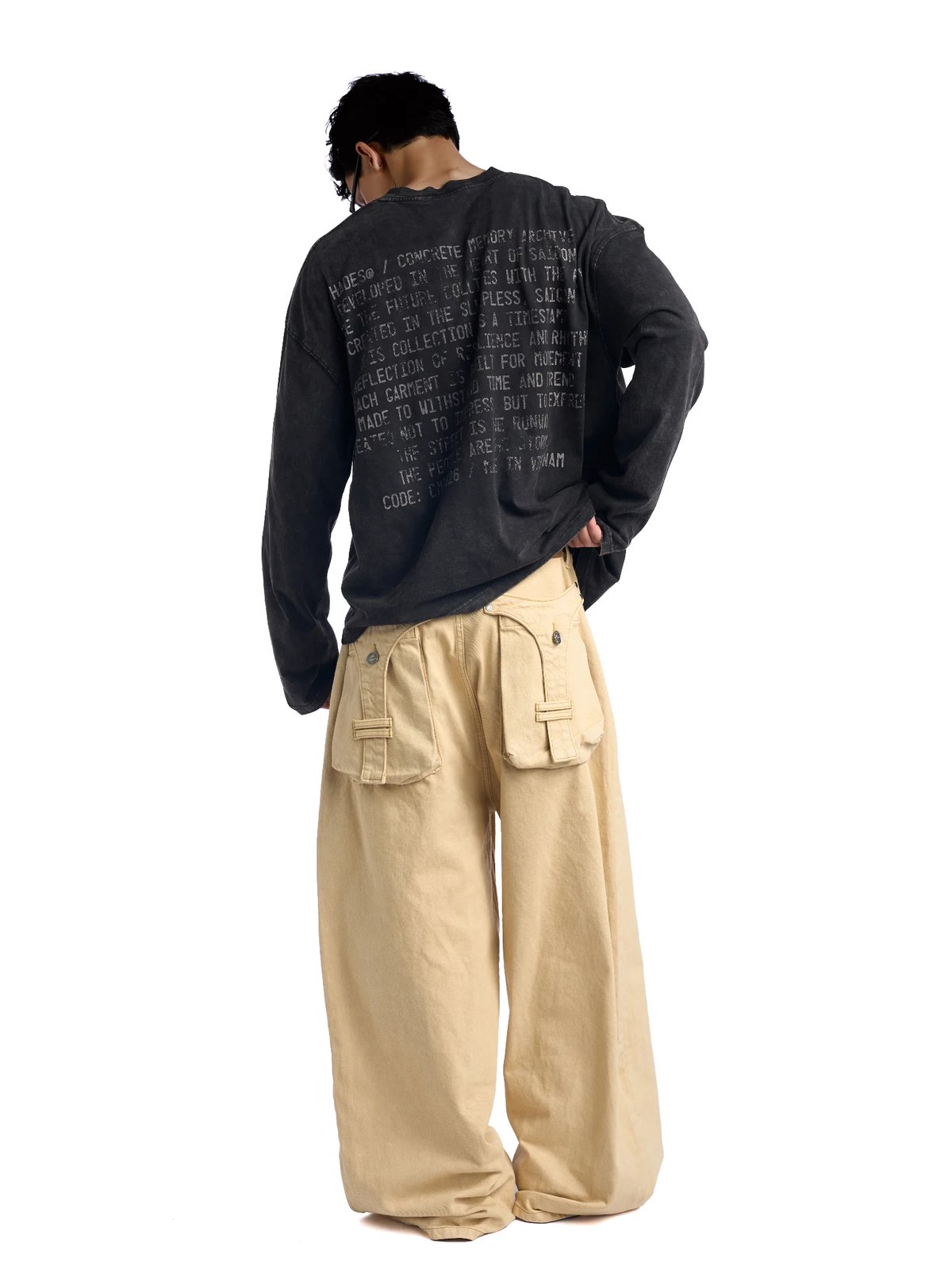HADES Statement Wash Oversized Longsleeve T-Shirt