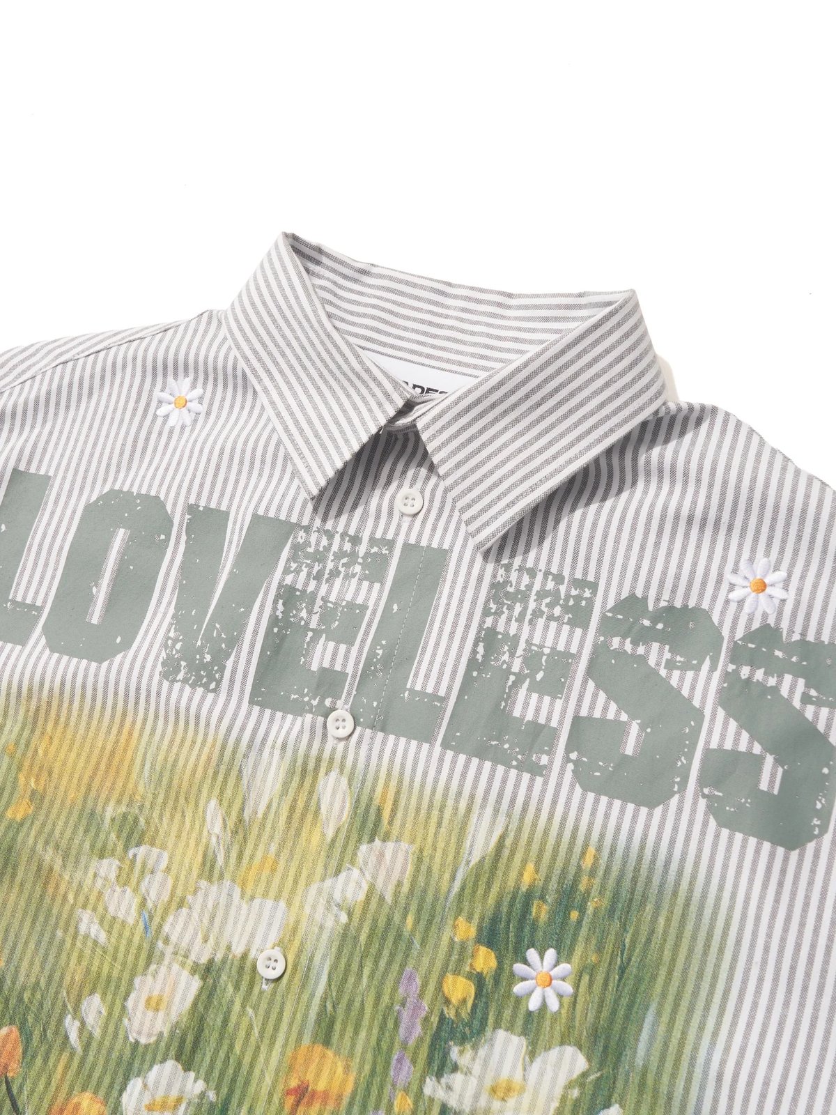 HADES LOVELESS Striped Short Sleeve Shirt