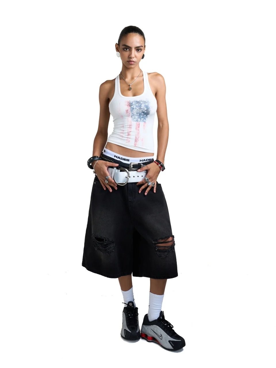 HADES Afterburn Graphic Tank Top - White