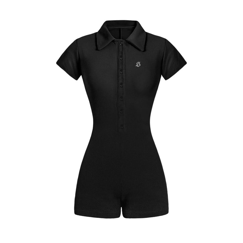 SISTERS Mallorie Collar Neck Short Romper