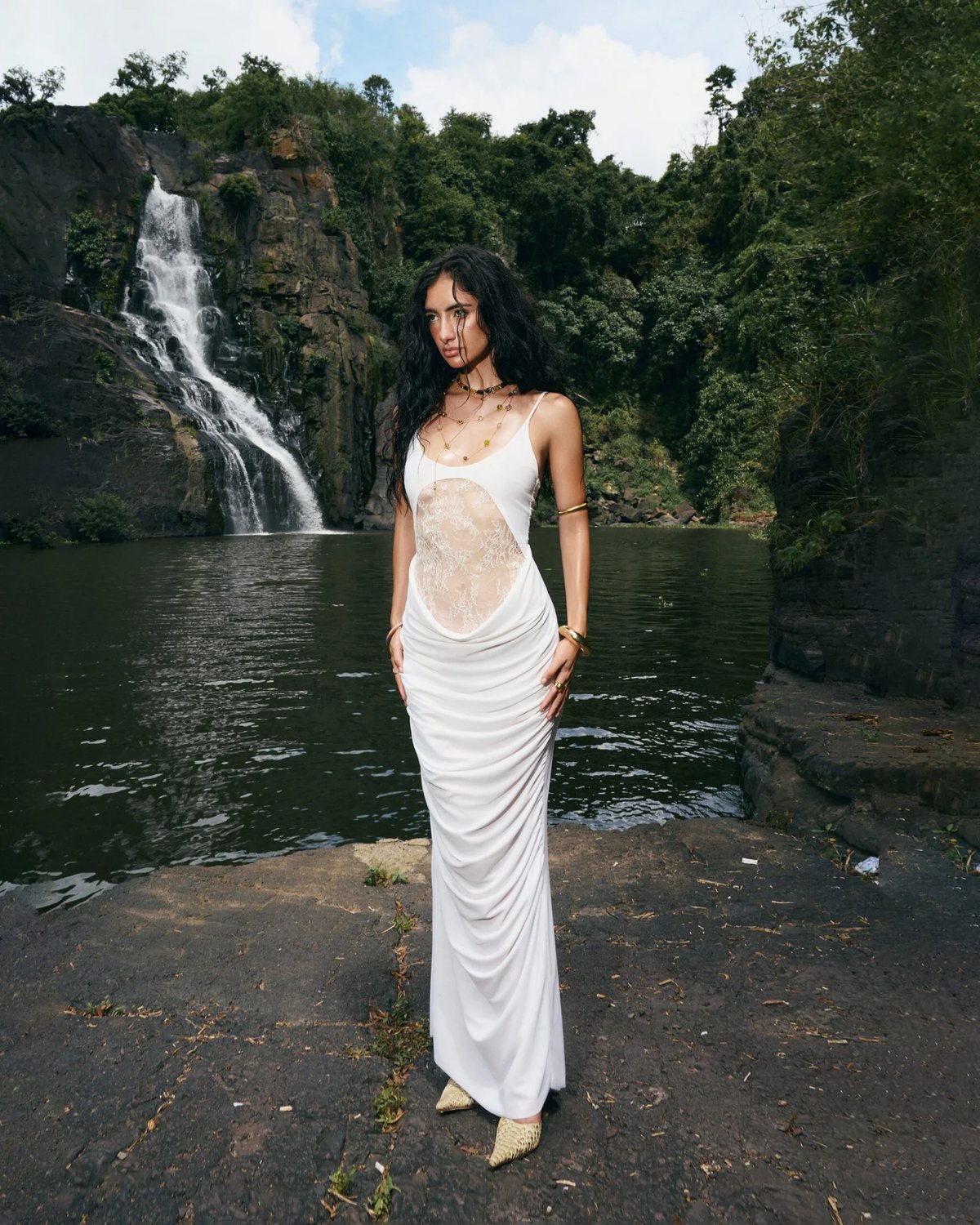 VIERY Bahama Dress - White