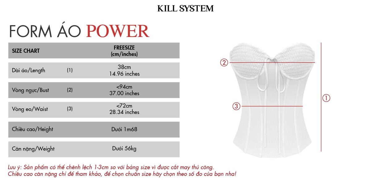 KILL SYSTEM POWER Sexy Sheer Ruched Bust Corset Top