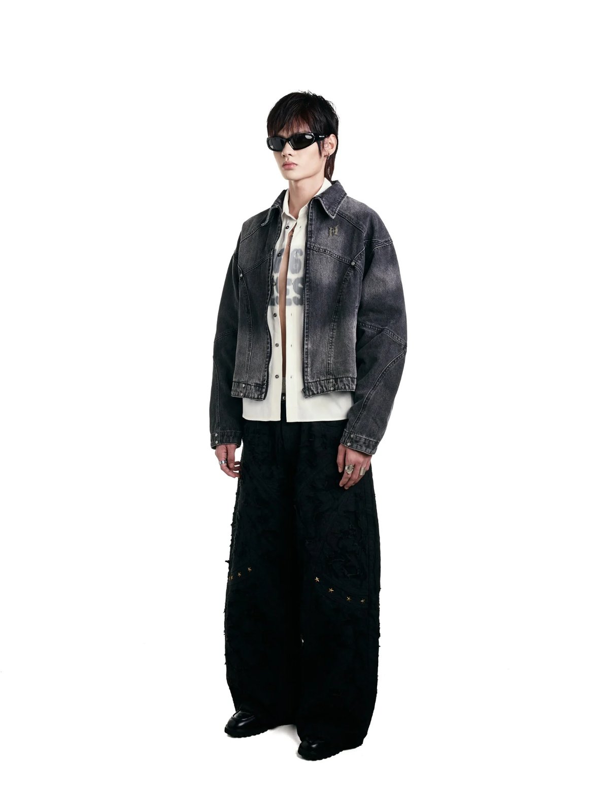 HADES WASHED MATRIX 水洗復古丹寧夾克