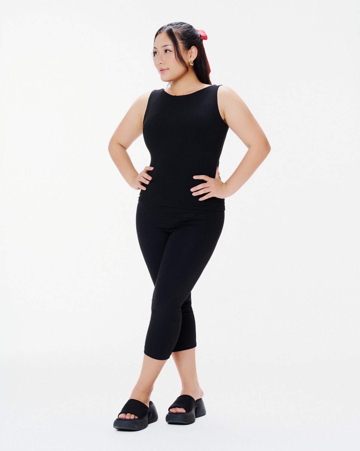DOTTIE Boat Neck Sleeveless Top MC17 上衣