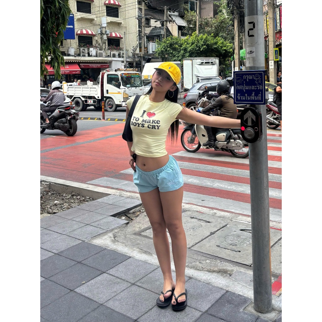 TWENTI Glitter Rhinestone Baby Tee