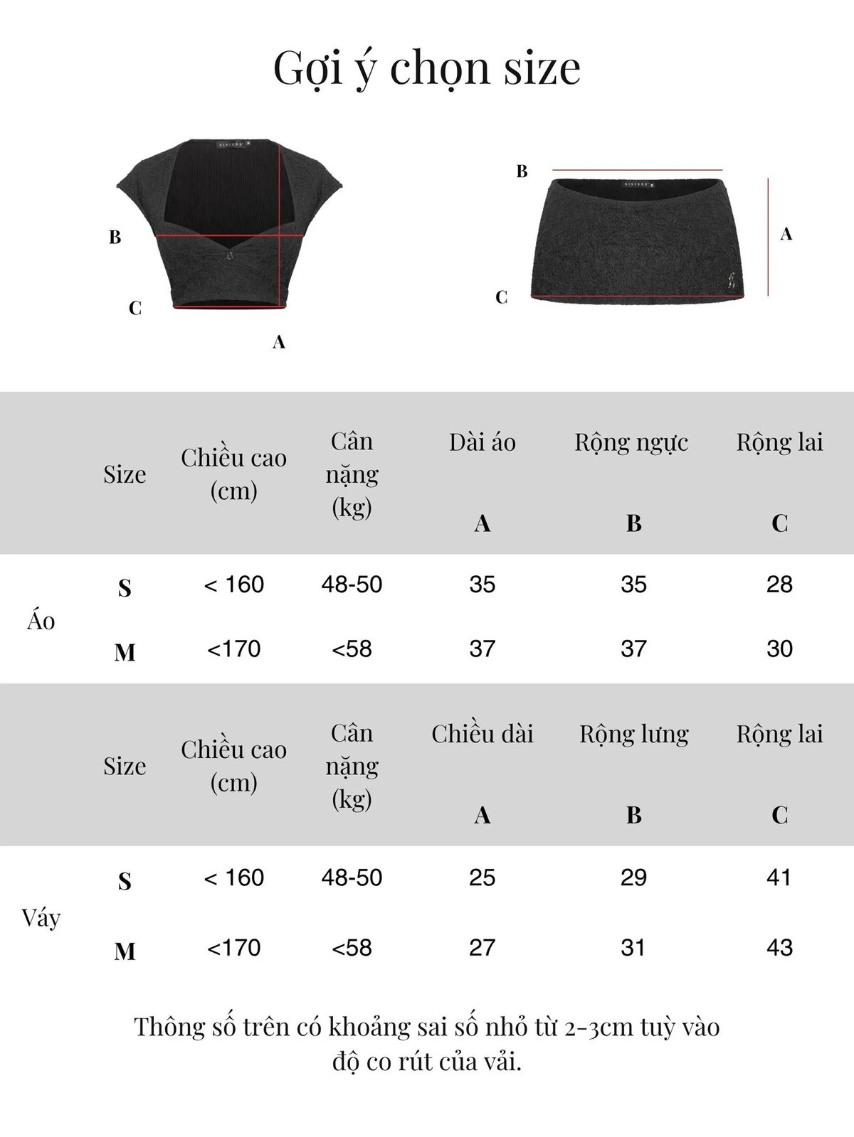 SISTERS Eloise Lace Trim Crop Top and Mini Skirt Set