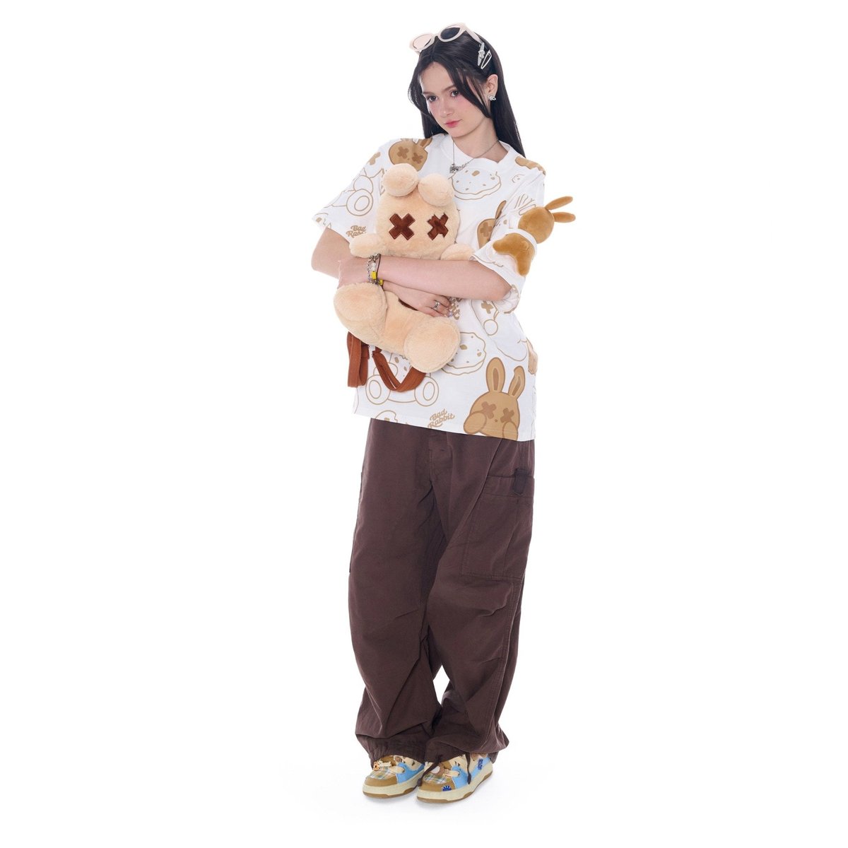 BAD RABBIT Cookie Rabbit 全幅印花棉質 T-Shirt