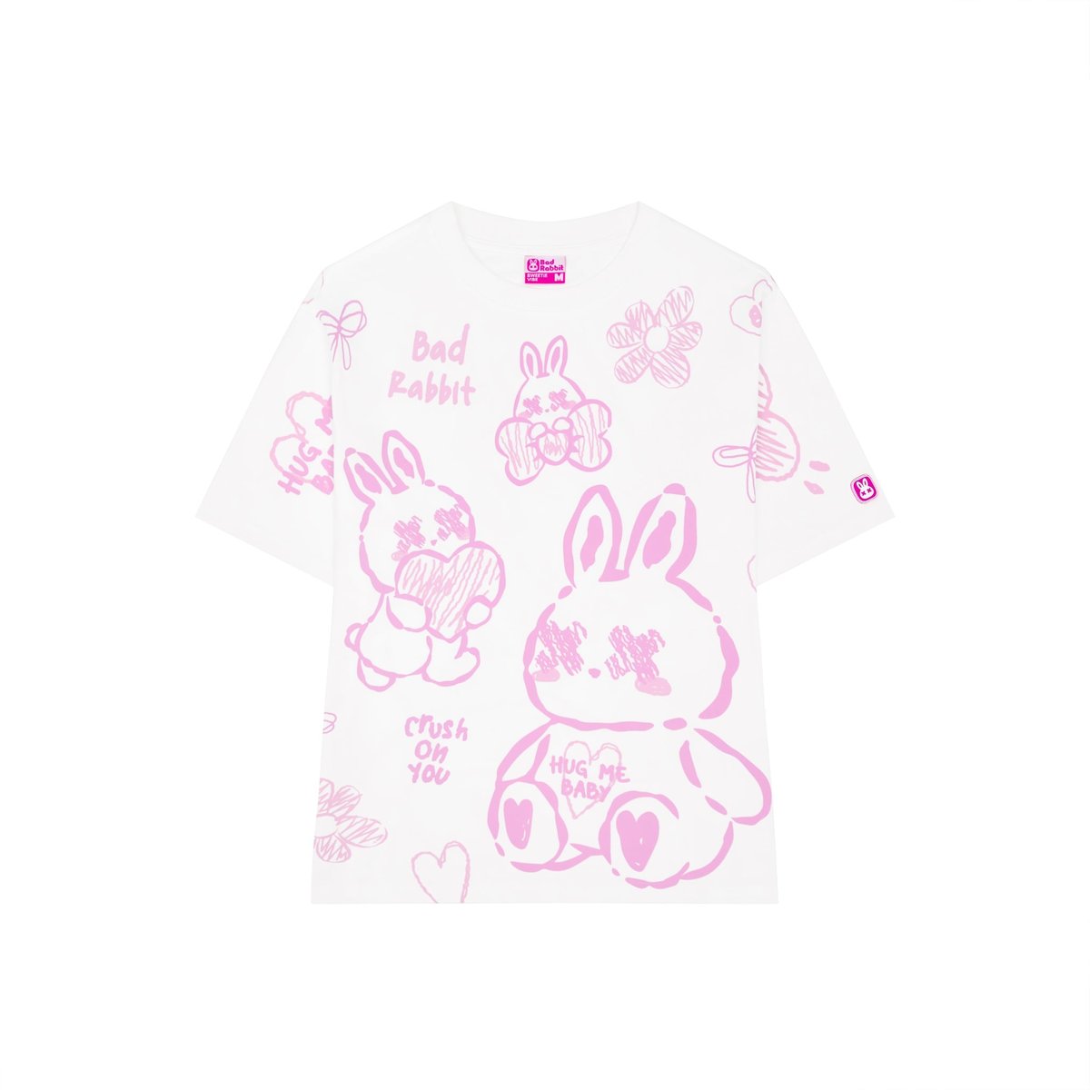 BAD RABBIT Adore Rabbit 系列可愛兔圖案棉質 T-shirt