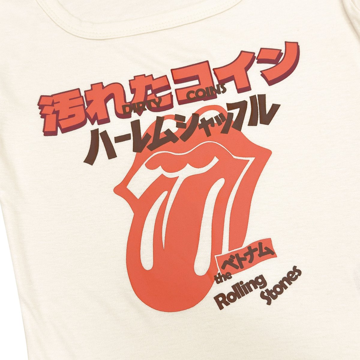 DIRTYCOINS Baby Tee LS DCxRS JP Inspired Long Sleeve Crop Top
