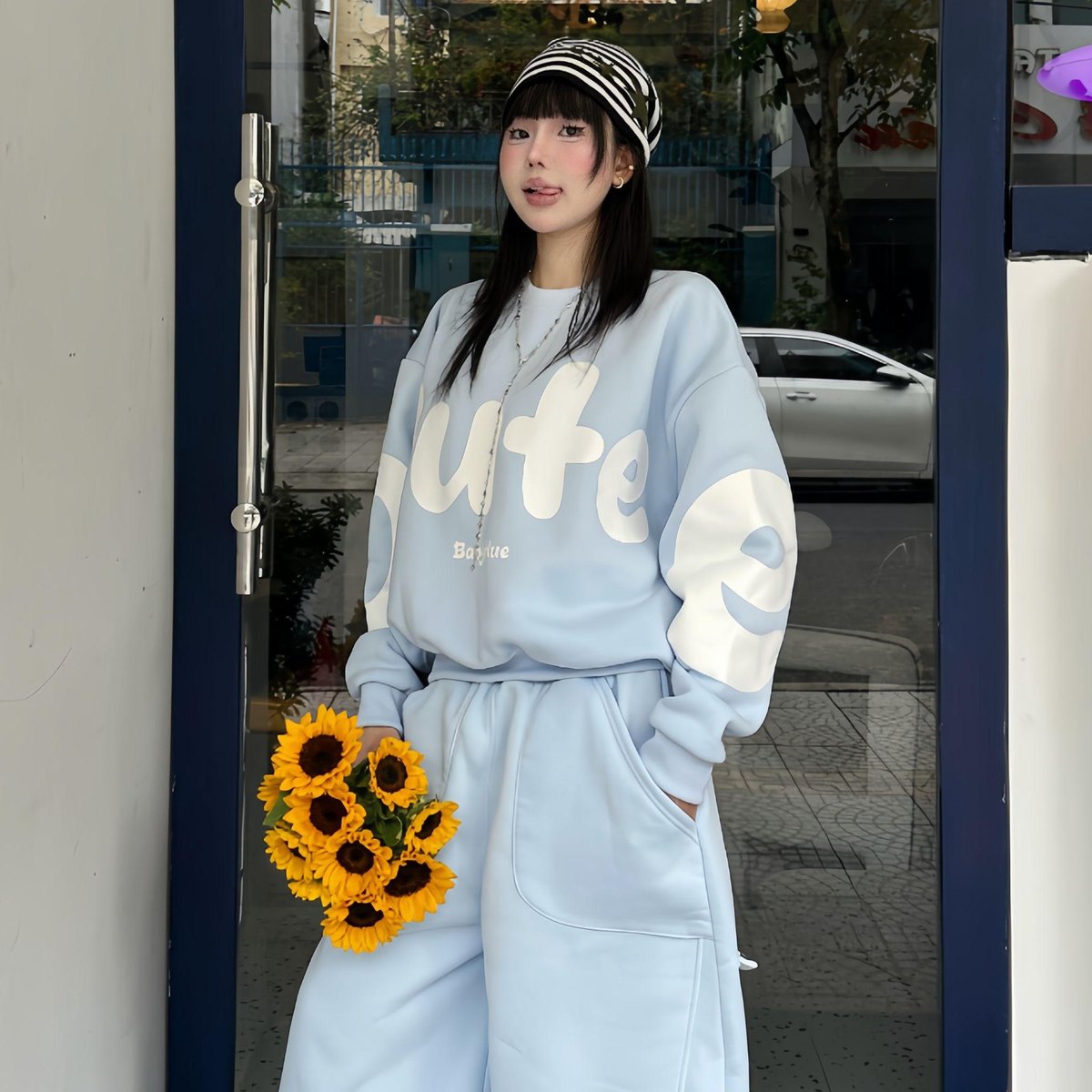 OUTERITY OEOE 系列 寬鬆印花毛衣