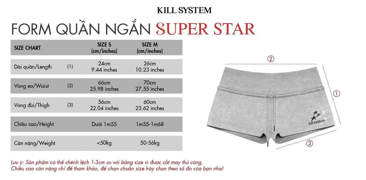 KILL SYSTEM SUPER STAR Glitter Print Low-Rise Fleece Shorts