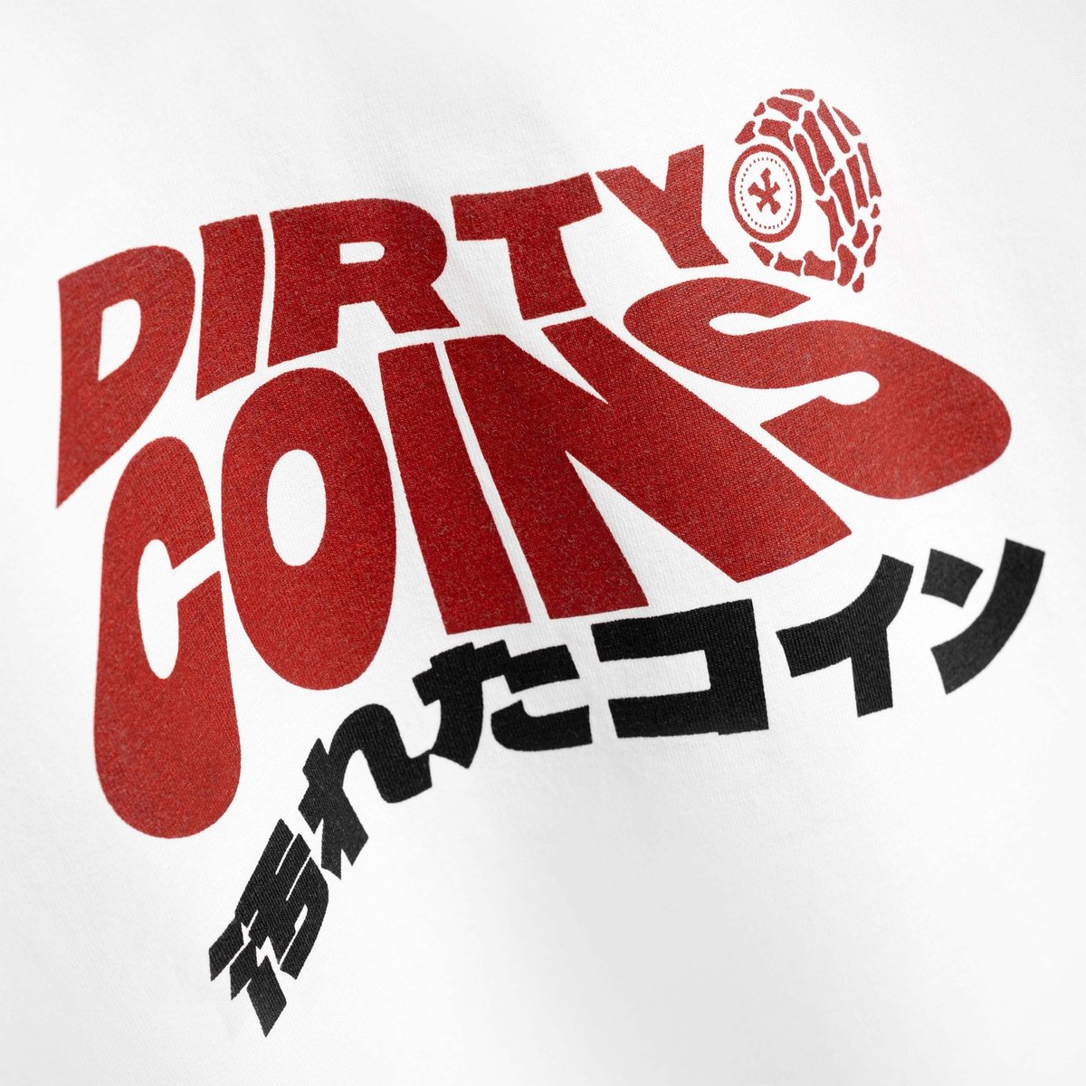 DIRTYCOINS Regular Boxy DC Wavy Logo T-Shirt
