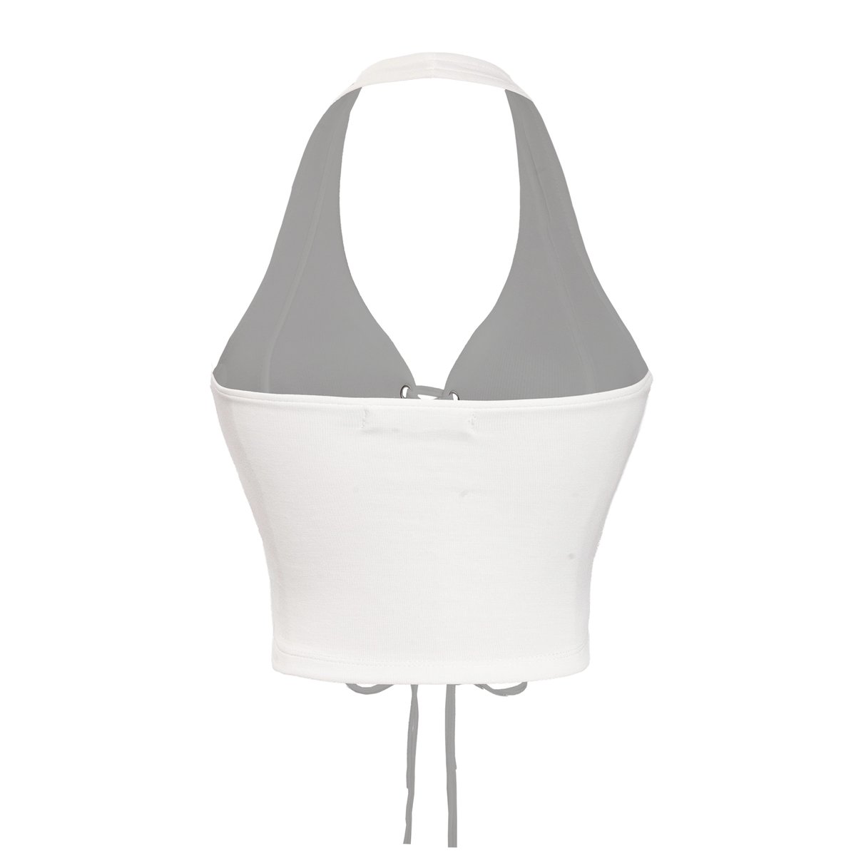 SISTERS Joy Lace-up Halter Neck Cropped Top