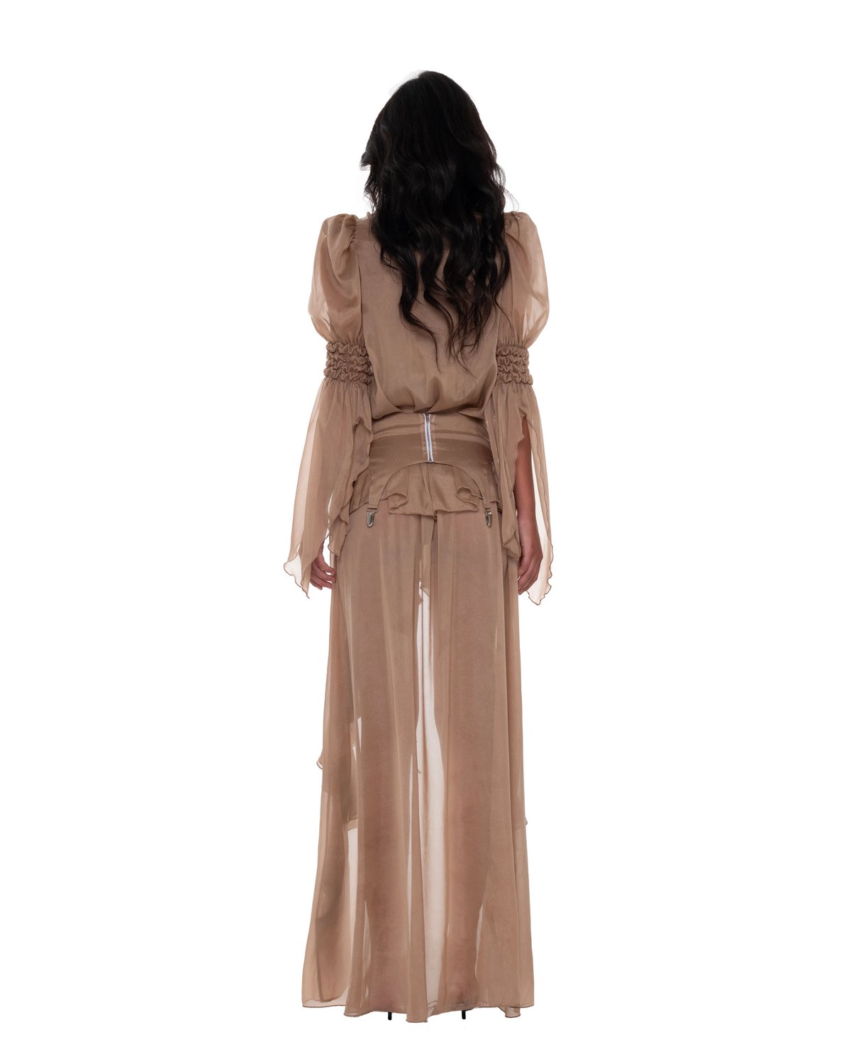 HUELLEYROSE Francie Dress - Brown