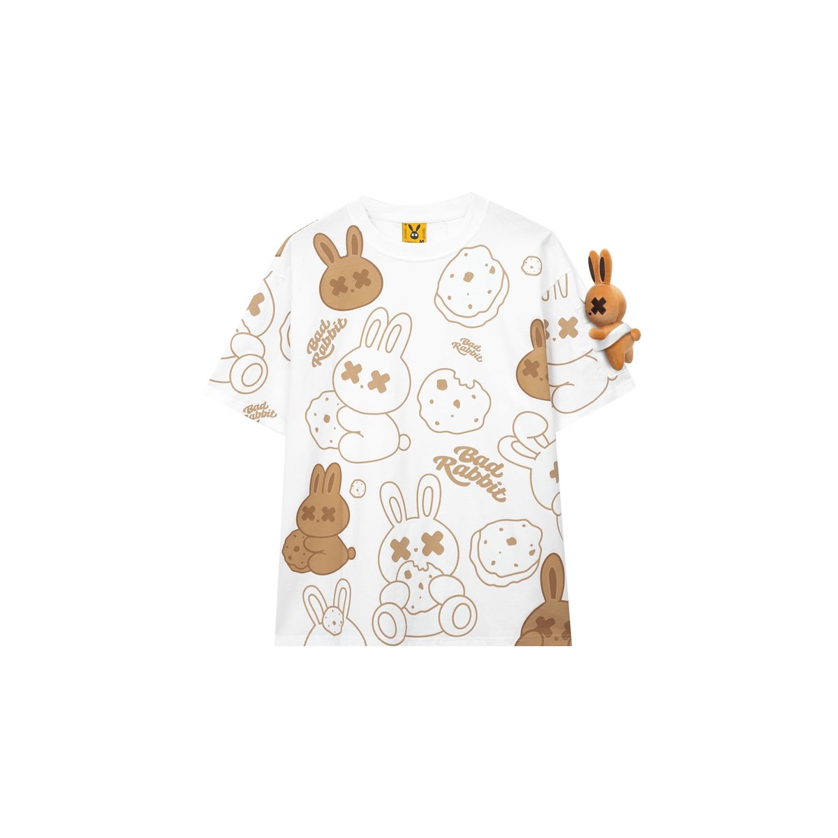 BAD RABBIT Cookie Rabbit 全幅印花棉質 T-Shirt
