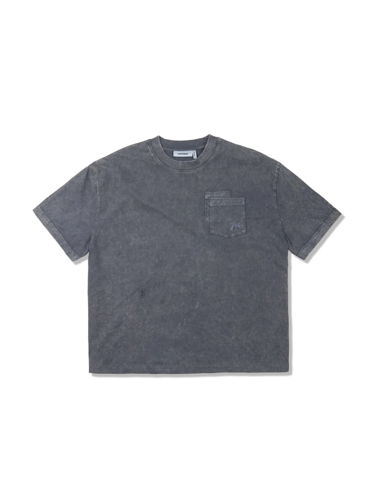 HADES Floral Pocket Tee - Grey Wash