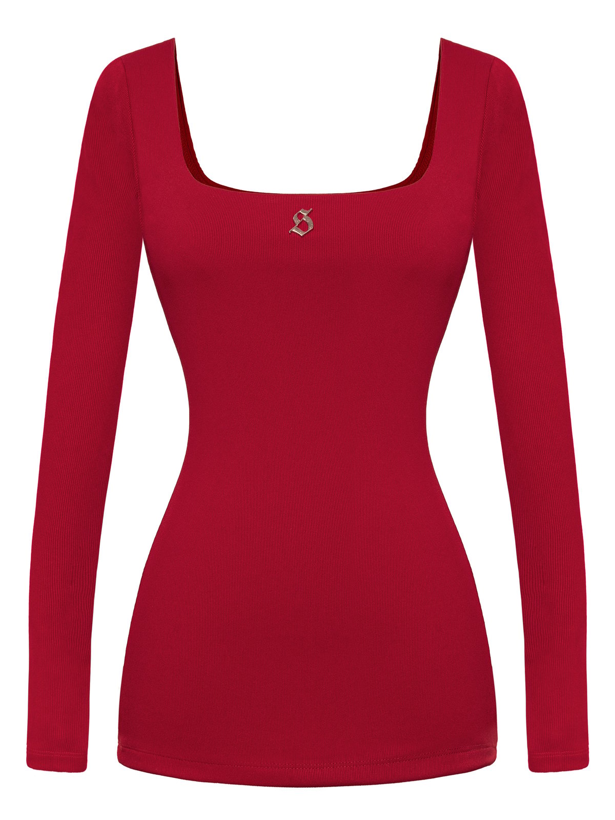 SISTERS Giada Bodycon Long Sleeve Square Neck Dress