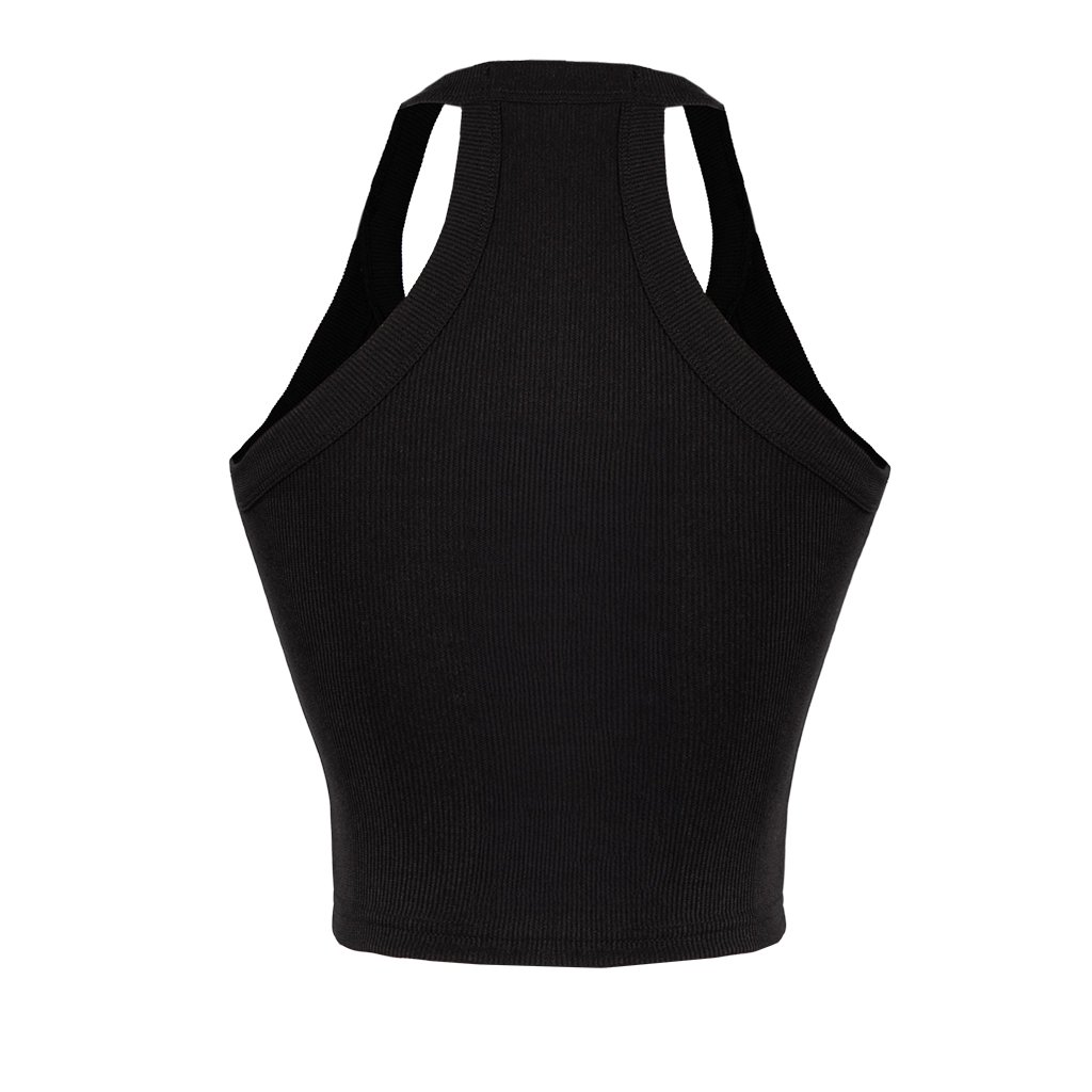 SISTERS Leoni V-Neck Sleeveless Backless Cropped Tank Top