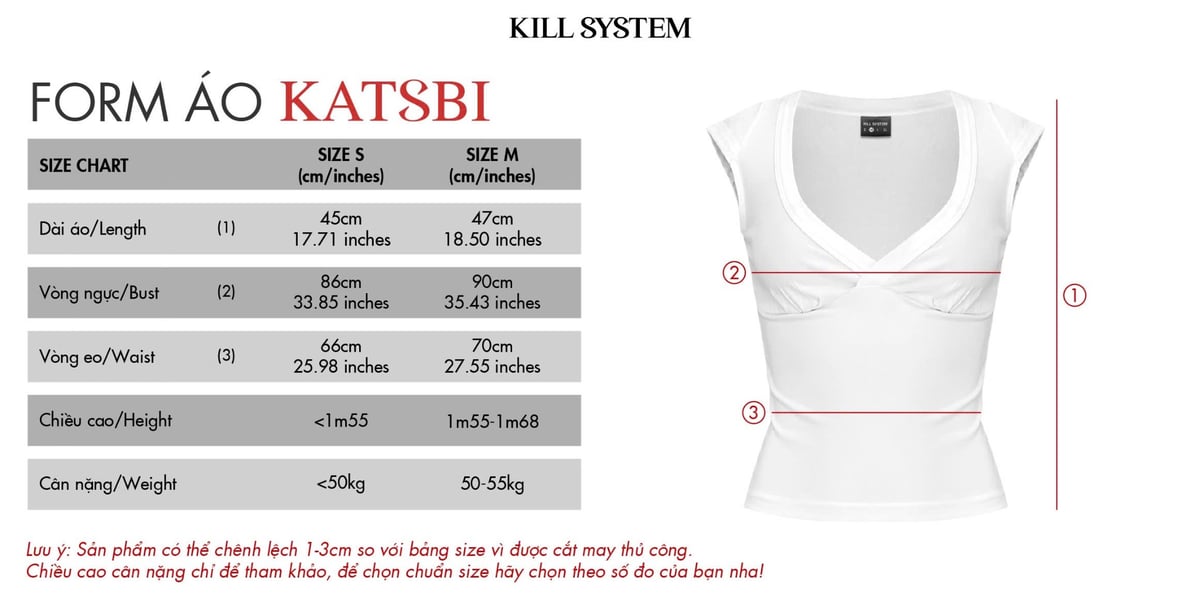 KILL SYSTEM KATSBI V-Neck Slim Fit Short Sleeve Top