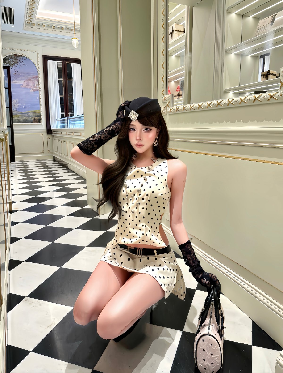 Bandarsaya Moana Polka Dot Set