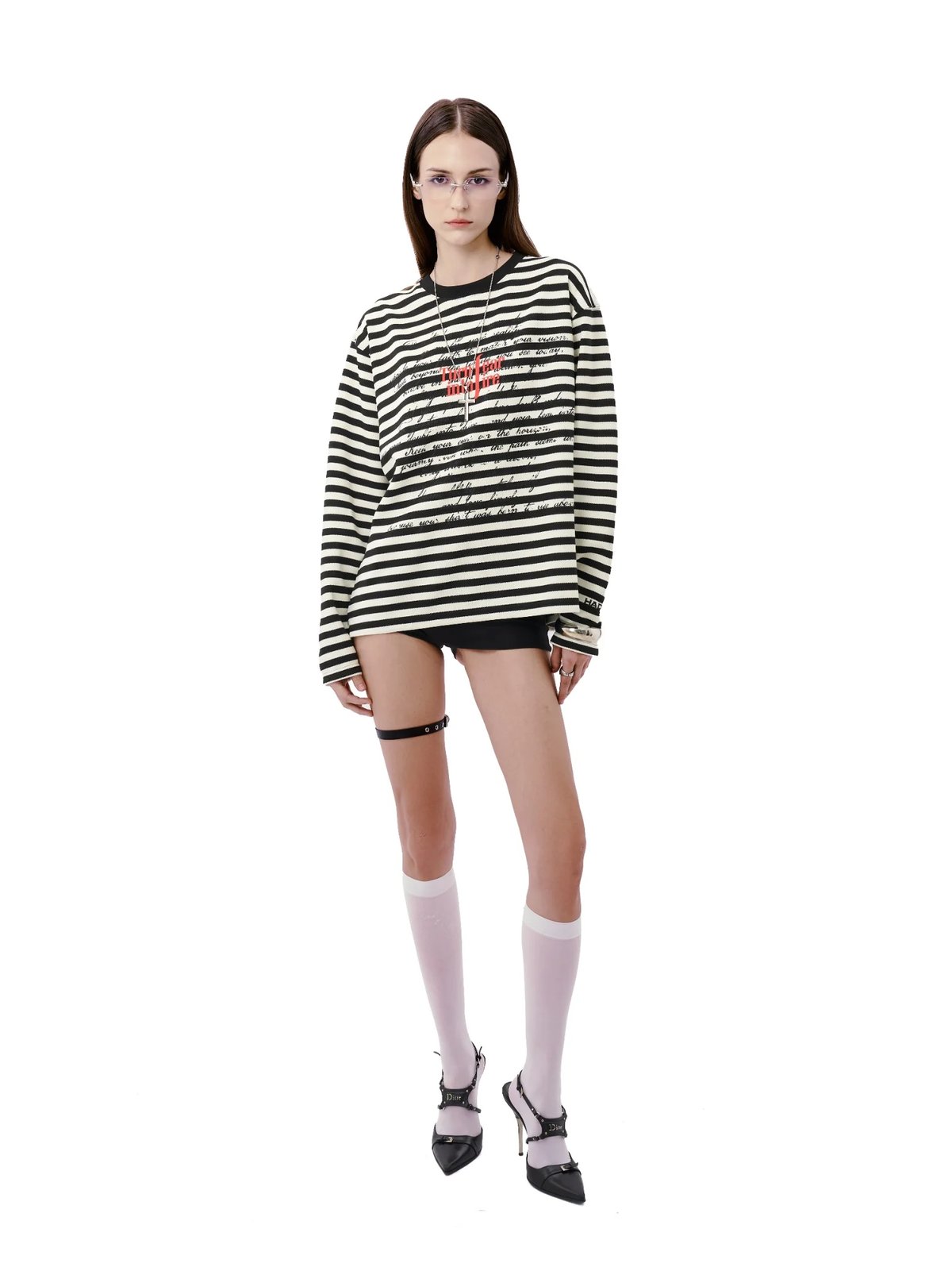 HADES Nightstrile Striped Long Sleeve Unisex T-shirt T恤