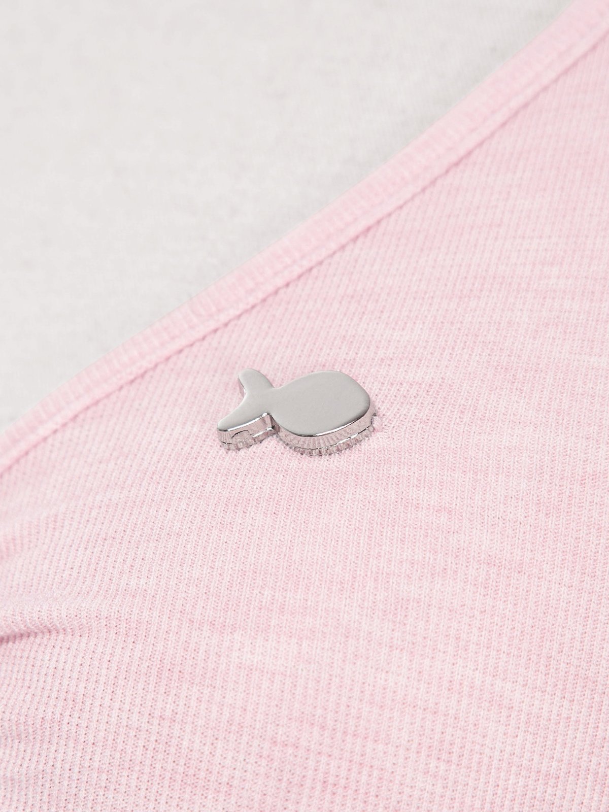 DKMV Wilhel Top Pink Bow Cut-out Long Sleeve Top