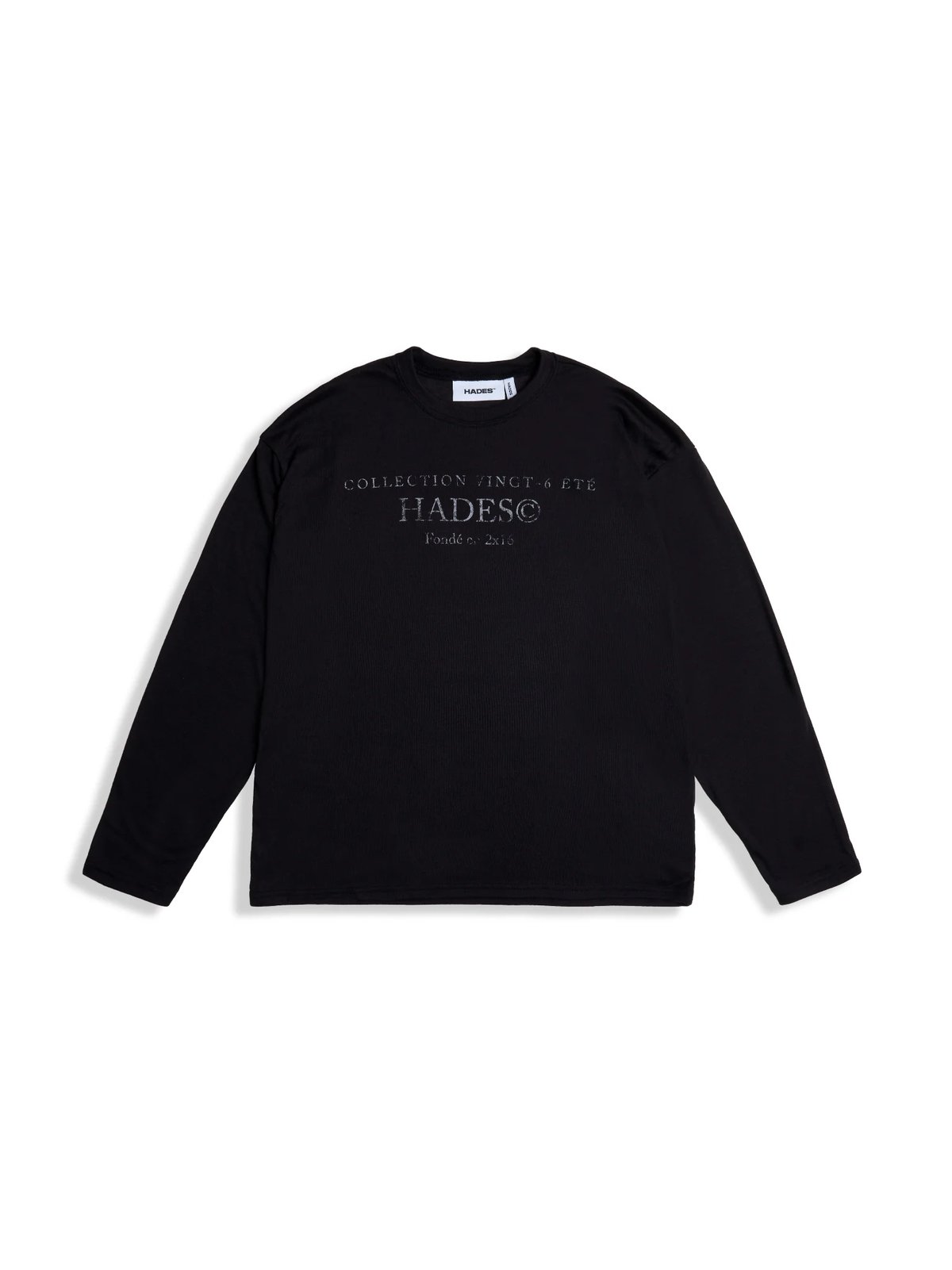 HADES Vingt-Six 長袖圖案 T-shirt - 黑色