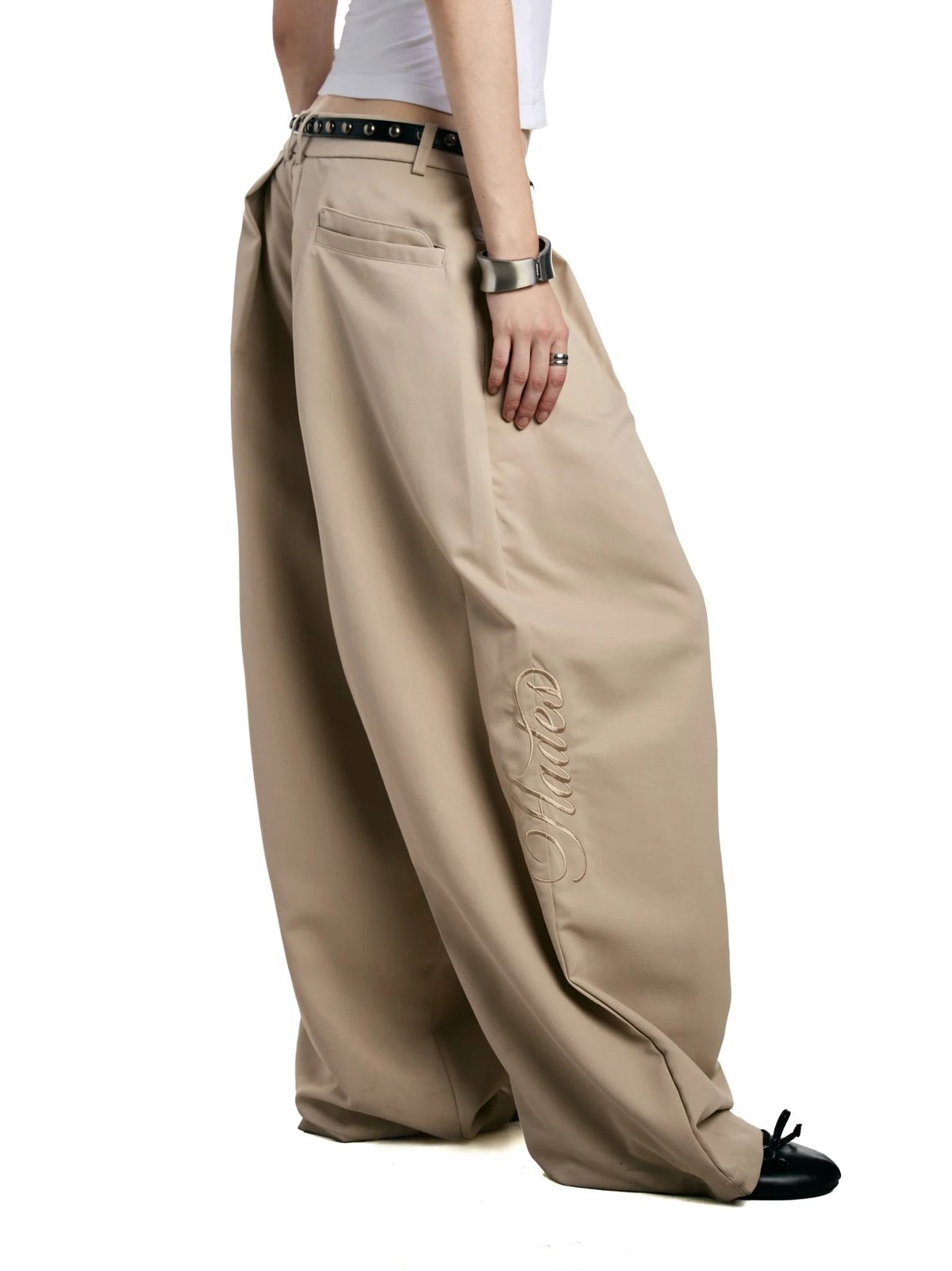 HADES Timeless Wide-Leg Pants - Tan