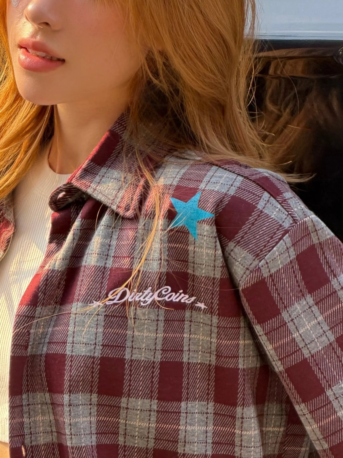 DirtyCoins Bluestar Check Shirt