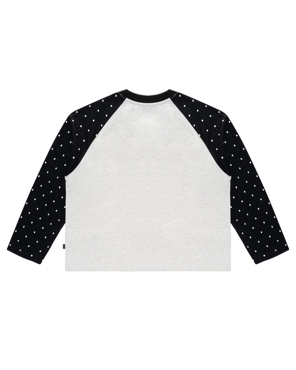 Levents® Polkadot Raglan Long Sleeve Boxy Tee