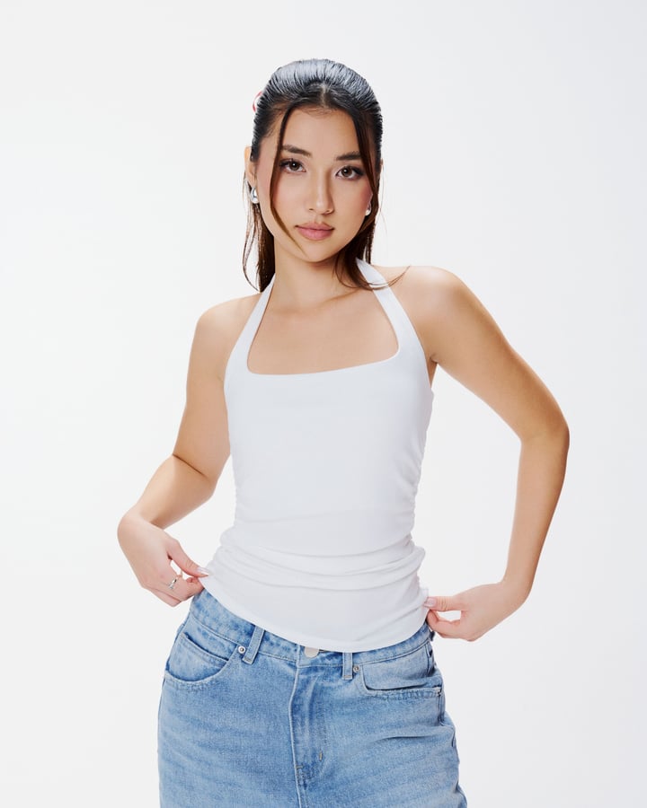 DOTTIE Macie Round Neck Halter Top
