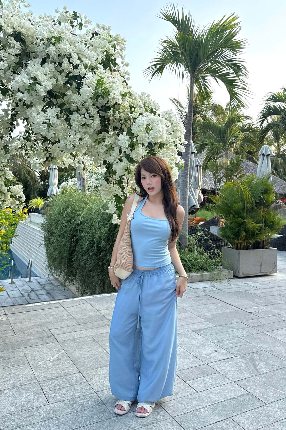 DOTTIE High Waist Wide Leg Trousers Q0417