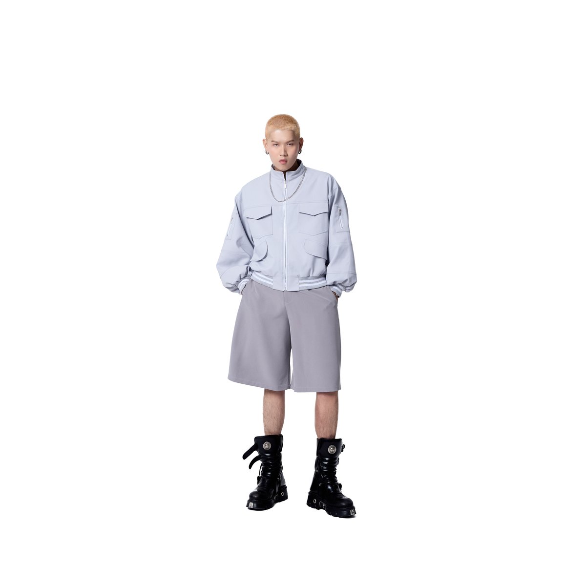 DUUSTU Tung Tăng Couple Look Collection 1 情侶系列 短褲 - 灰色
