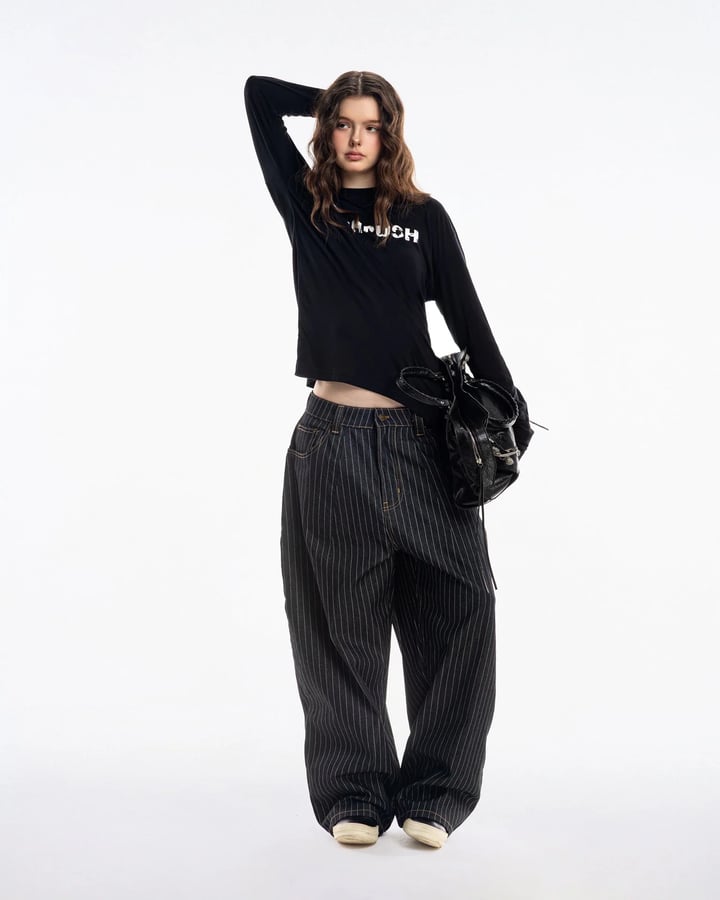 PUSH PUSH Striped Pants - Version 2