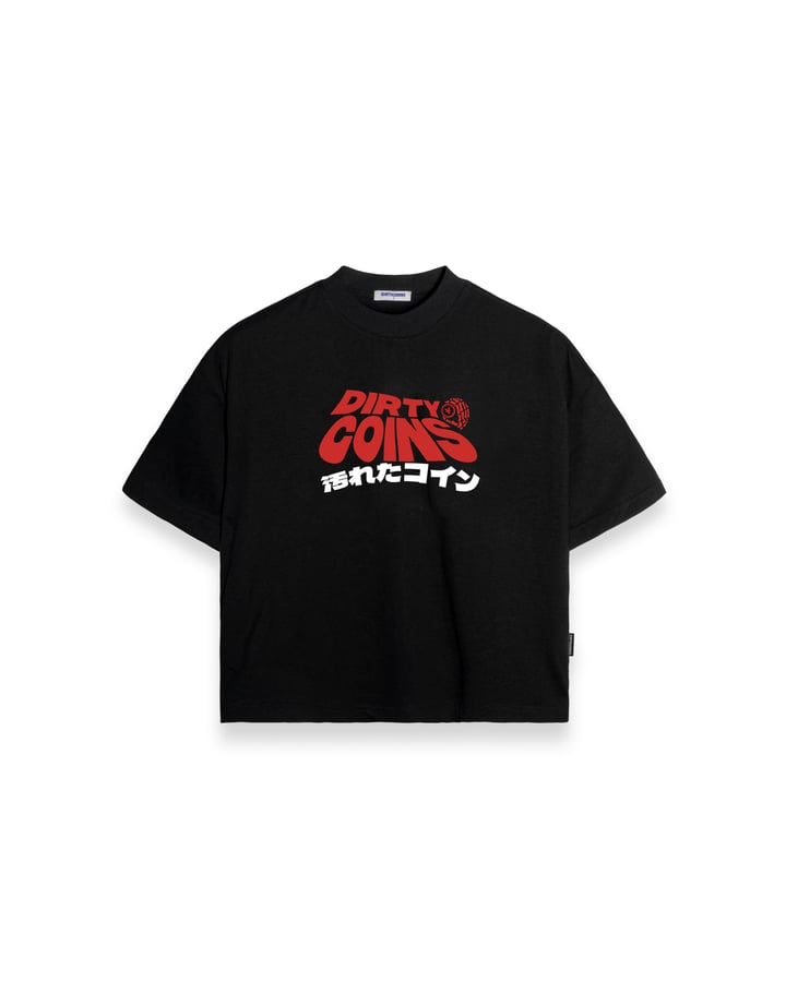 DIRTYCOINS Relaxed Boxy DC Wavy Logo T-Shirt