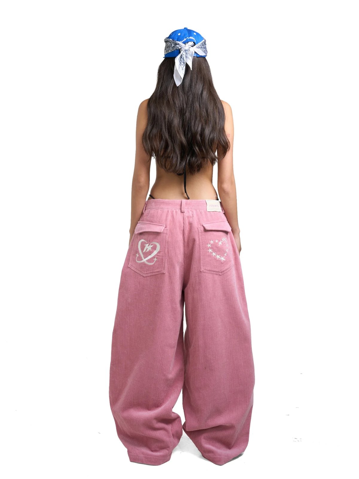 HADES Pink Stardust Corduroy Wide Leg Pants