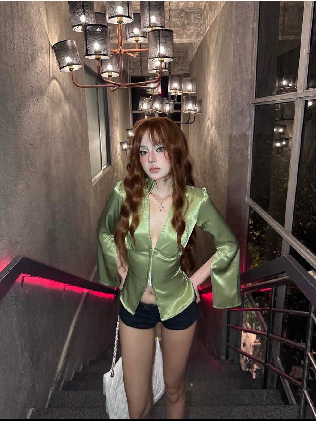 Moody Nudy Green Sarah Top