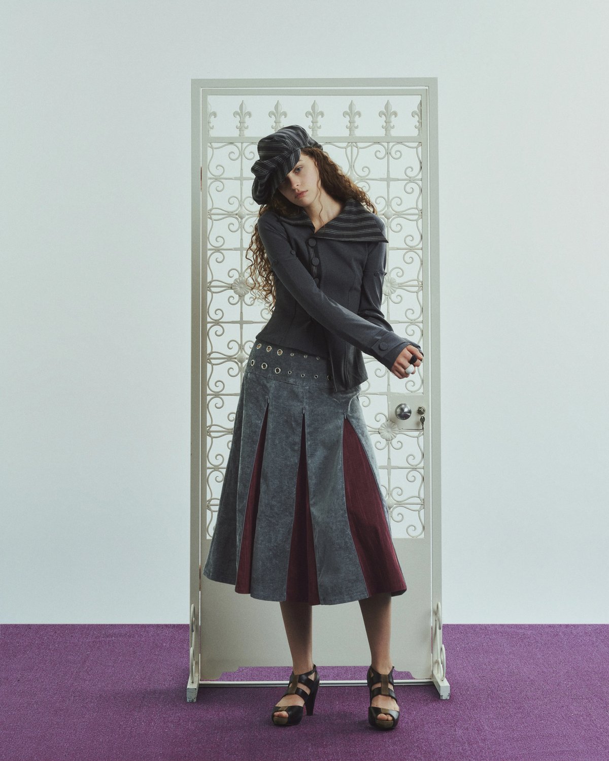 CONTOUR JACKET 異形條紋領修身夾克