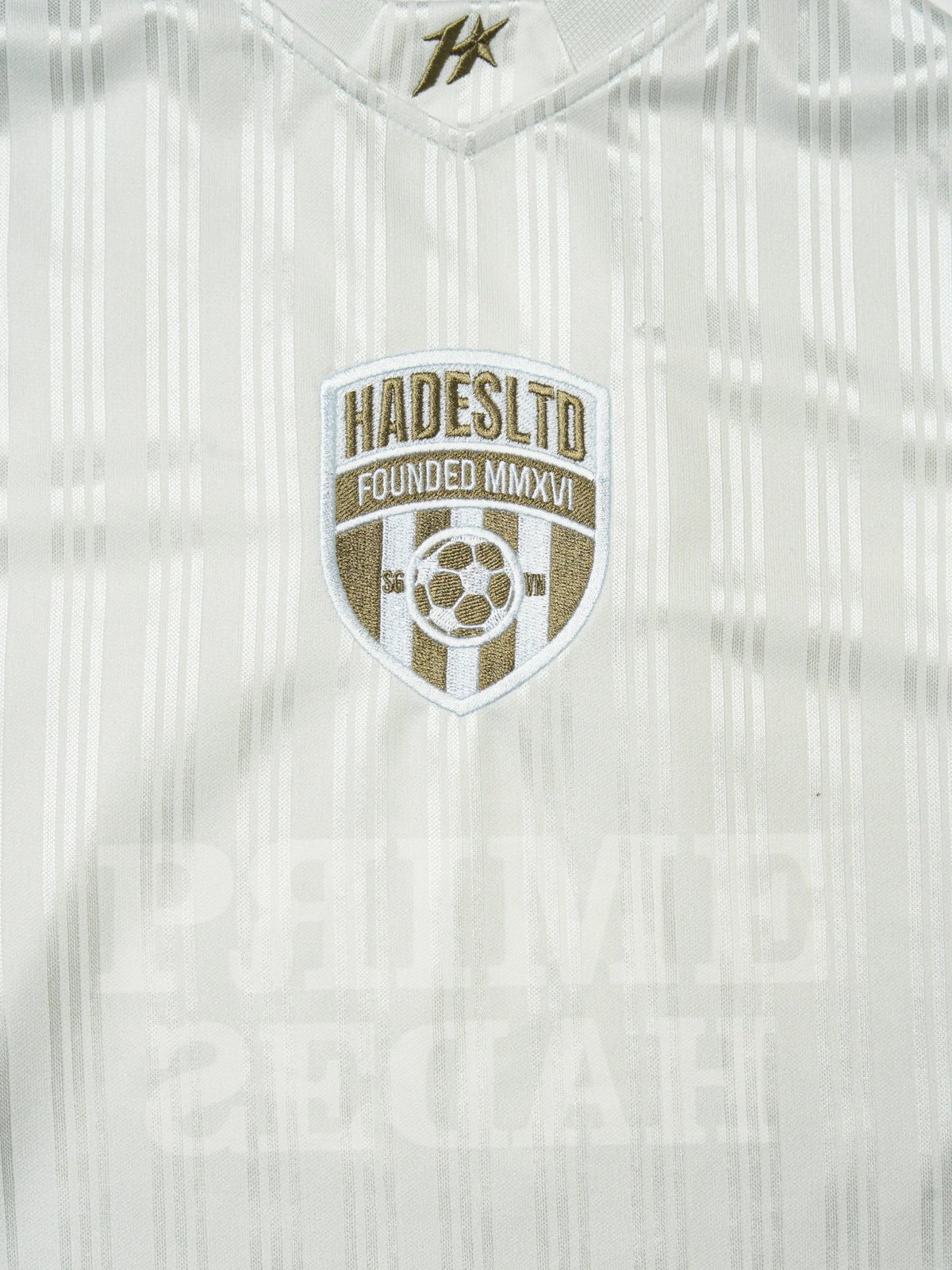 HADES Captain Jersey 運動條紋長袖衫 - 白色