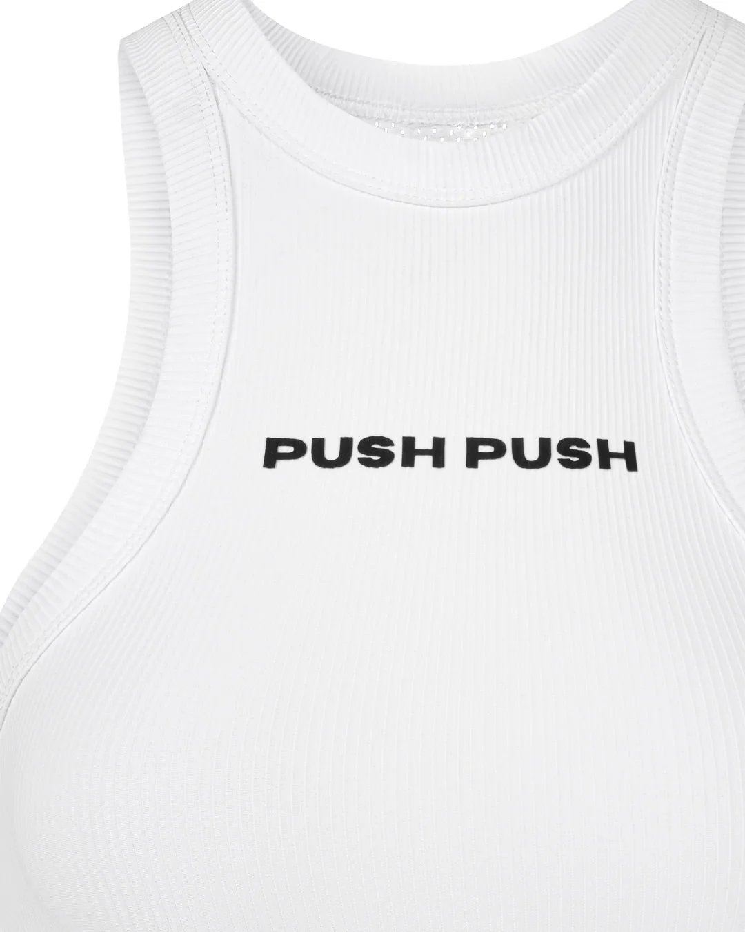 PUSH PUSH Mesh Tank Top - White