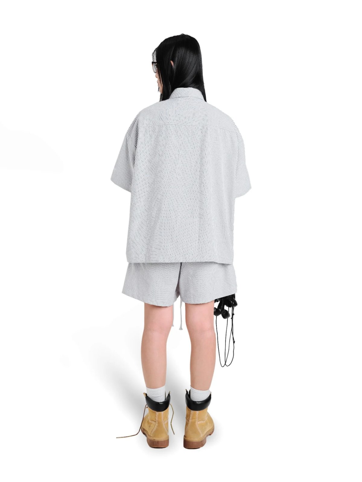 HADES LOVELESS Striped Short Sleeve Shirt