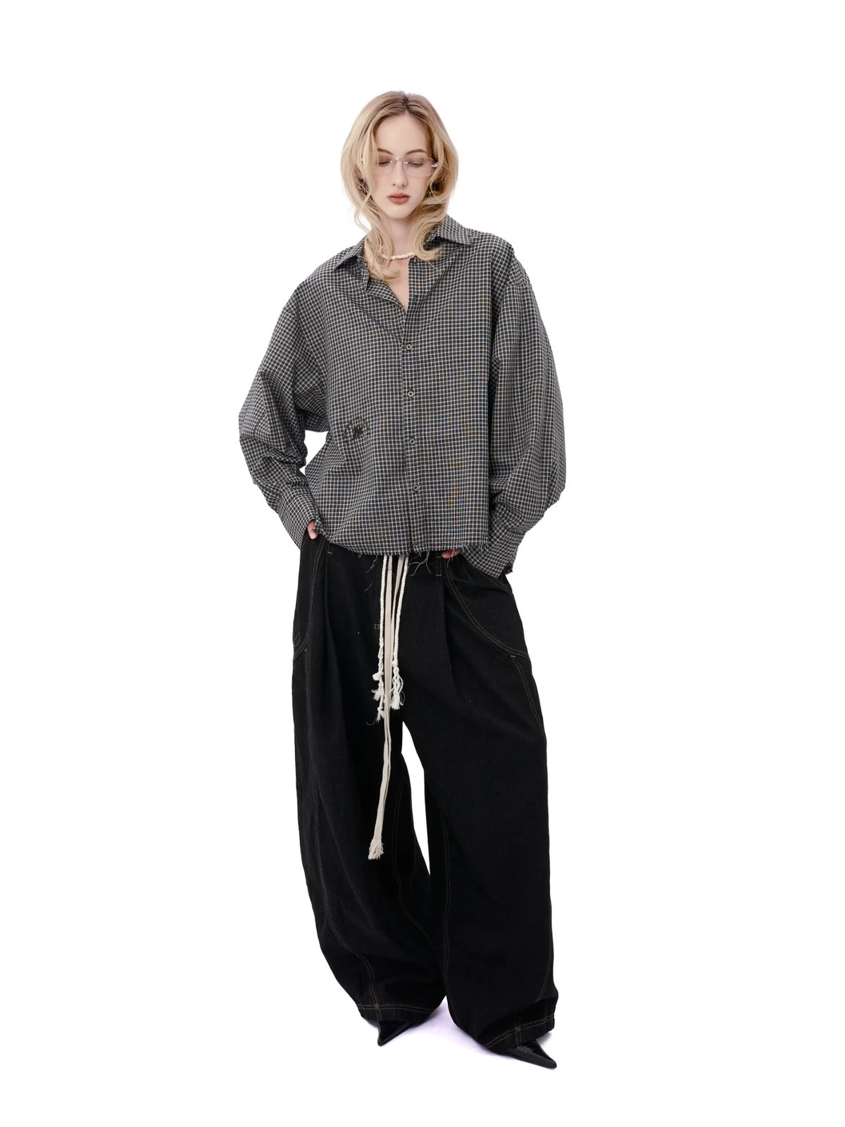 HADES Threadline Long Sleeve Striped Shirt - Black