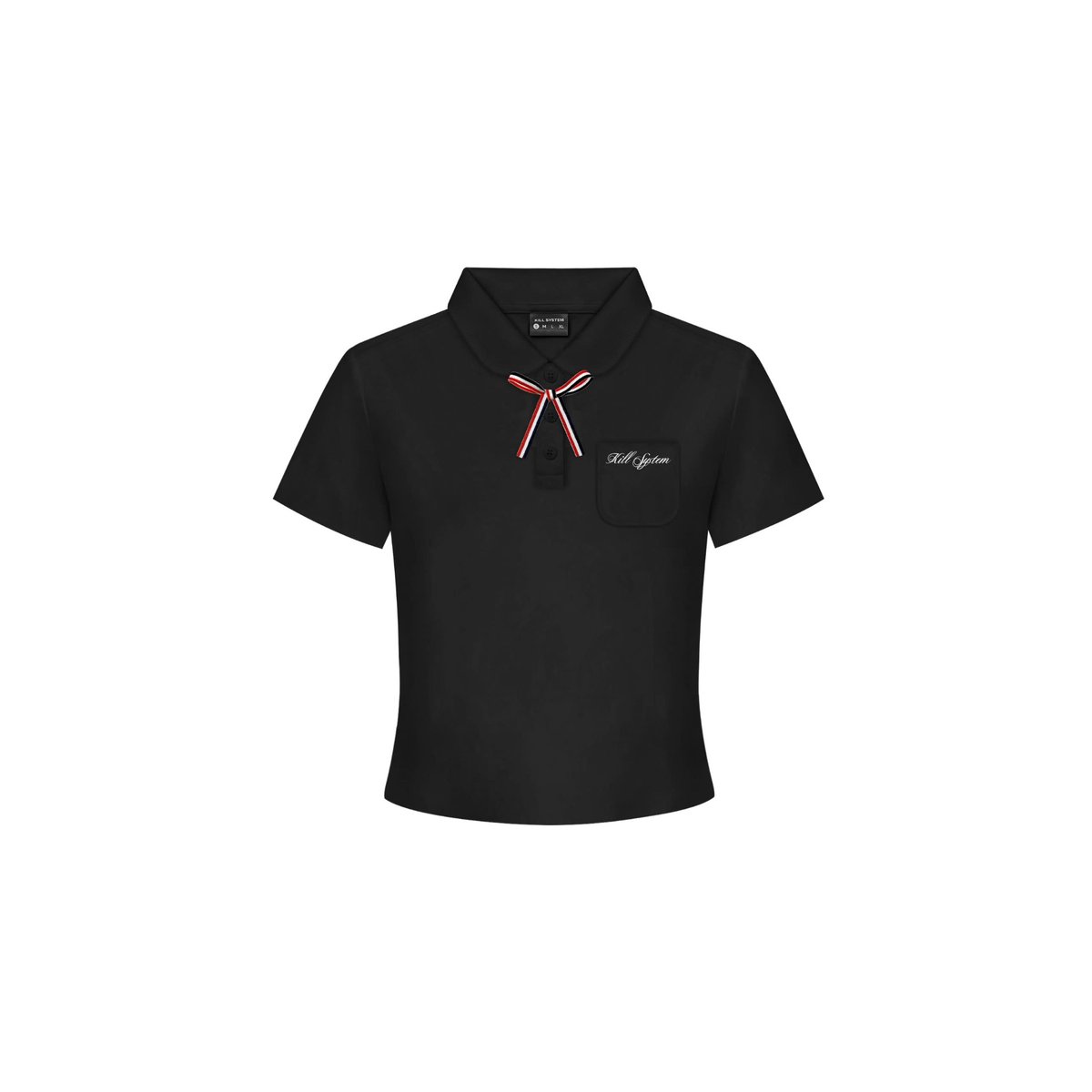 KILL SYSTEM Miseo Embroidered Bow Polo Shirt